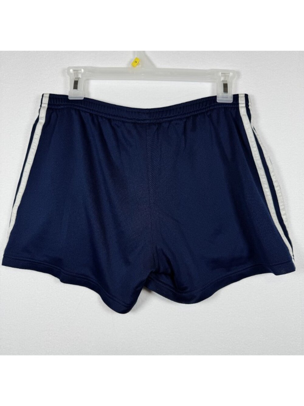 Adidas Navy Blue Athletic Shorts With White Stripes Drawstring Waist Size M - Picture 5 of 9